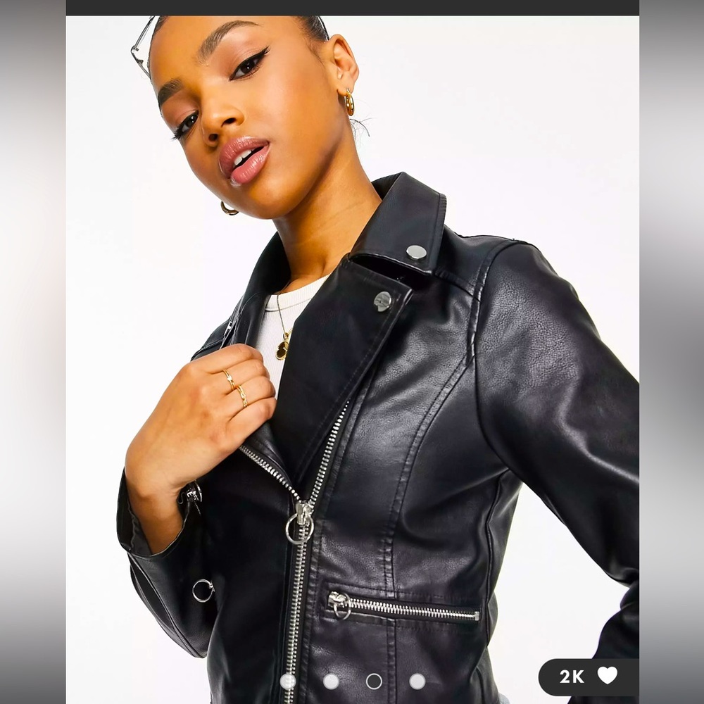 ASOS faux leather jacket